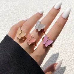 Ring Set Mariposas