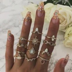 Ring Set Pearl Star