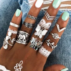 Ring Set Schmetterling Elefant
