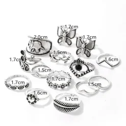 Ring Set Schmetterling Elefant