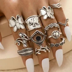 Ring Set Schmetterling Elefant