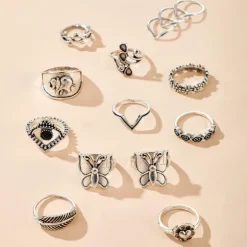 Ring Set Schmetterling Elefant