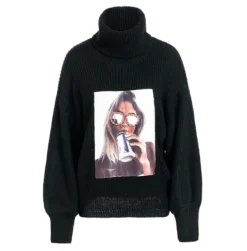 Rollkragen Pullover Good Vibes
