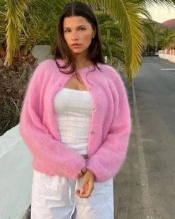 Rosa Strickjacke Maya
