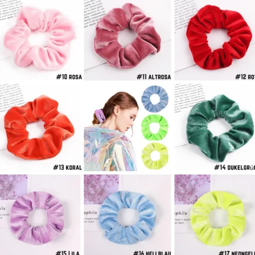 Samt Haargummi Scrunchie Mariposa