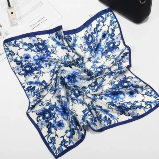 Satin Bandana Tuch Porcelana