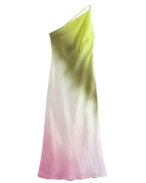 Satin Batik Kleid Beatriz