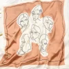Satin Seide Bandana Tuch Faces