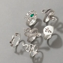 Schlangen Ring Set Smeralda