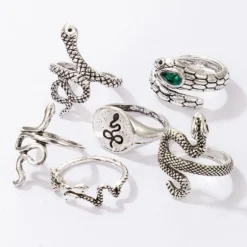Schlangen Ring Set Smeralda