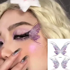 Schmetterling Augen Make-Up Tattoo