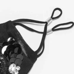 Schwarze Designer Maske Black Swan