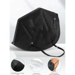 Schwarze FFP2 Schutzmasken