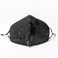 Schwarze Glitzer Maske Noche Brillante