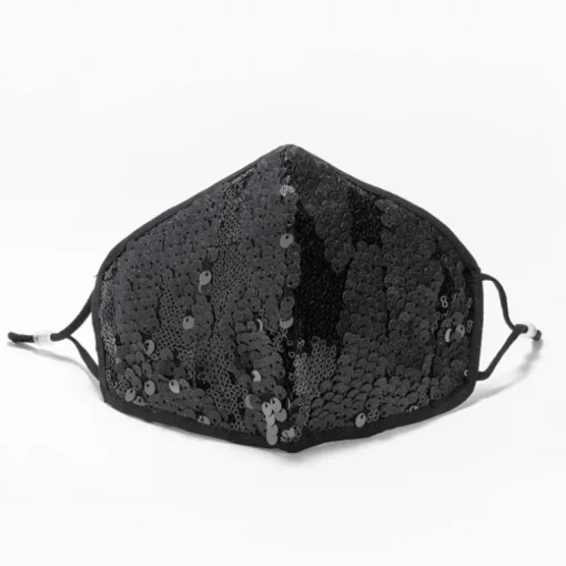Schwarze Glitzer Maske Noche Brillante