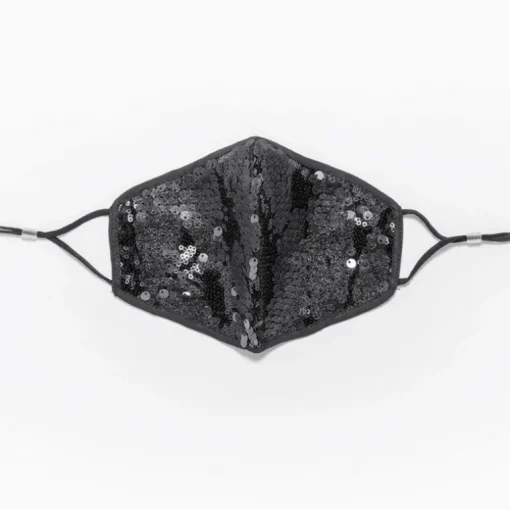 Schwarze Glitzer Maske Noche Brillante