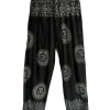 Schwarze Om Hose Cosmic Spirit