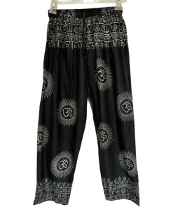 Schwarze Om Hose Cosmic Spirit