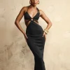 Schwarzes Kleid Elonie