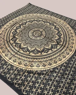 Schwarzes XXL Tuch Moonlight Mandala