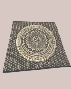Schwarzes XXL Tuch Moonlight Mandala