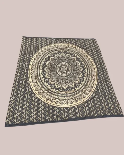 Schwarzes XXL Tuch Moonlight Mandala