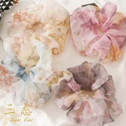 Scrunchie Agua Flores
