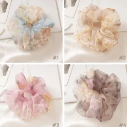 Scrunchie Agua Flores