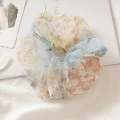 Scrunchie Agua Flores