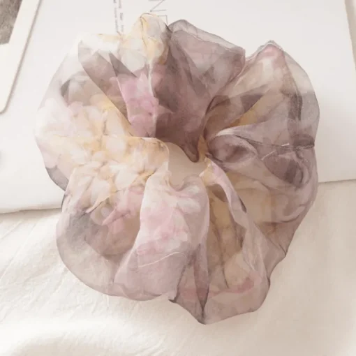 Scrunchie Agua Flores