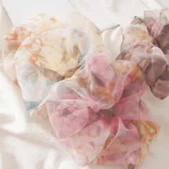 Scrunchie Agua Flores