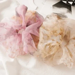 Scrunchie Agua Flores