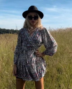 Seiden Kimono Kleid Kishori
