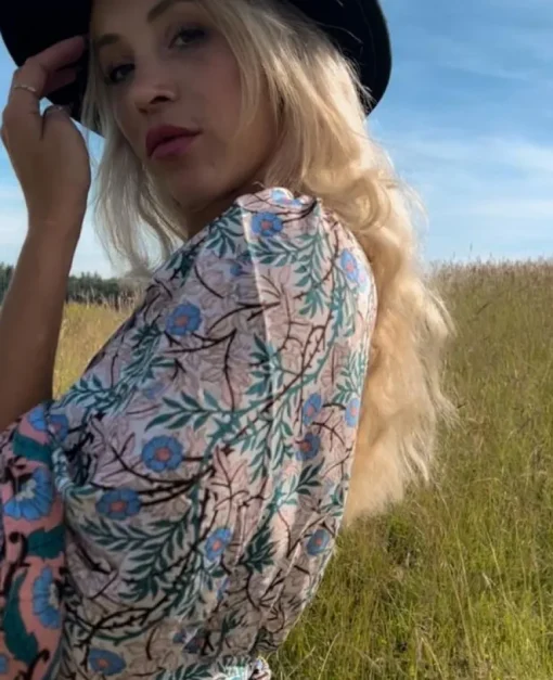 Seiden Kimono Kleid Kishori