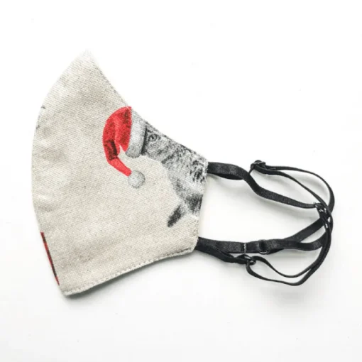 Seiden-Stoffmaske X-Mas Cat
