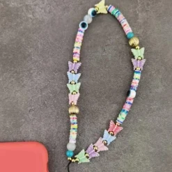 Smartphone Cover Kette Watching Butterfly