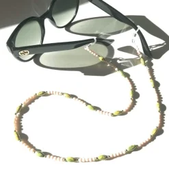 Sonnenbrille Kette Green Stones
