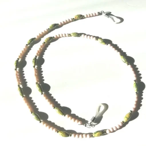 Sonnenbrille Kette Green Stones