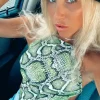 Spitzen Crop Top Snakeita