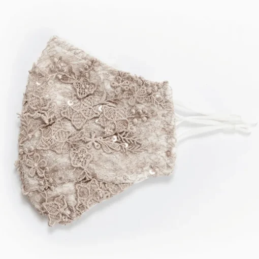Spitzen Designer Mundschutz Maske Flores de Lujo