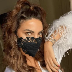 Spitzen Stoffmaske Kiara