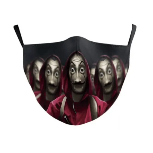 Stoffmaske Haus des Geldes