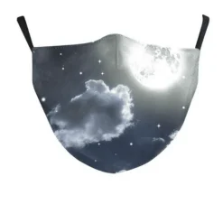 Stoffmaske Universe Moon