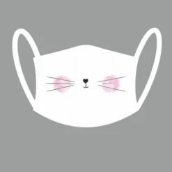 Stoffmaske White Cat