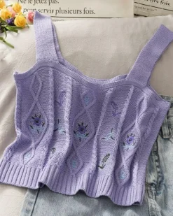Strick Crochet Top Iris
