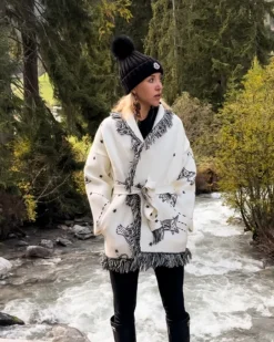Strickjacke Cardigan White Planet