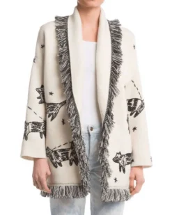 Strickjacke Cardigan White Planet