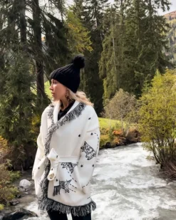 Strickjacke Cardigan White Planet
