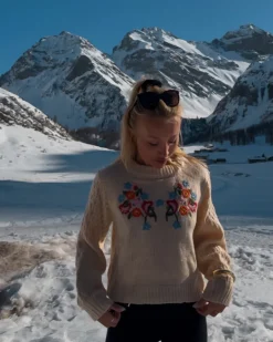 Strickpullover Winterflower