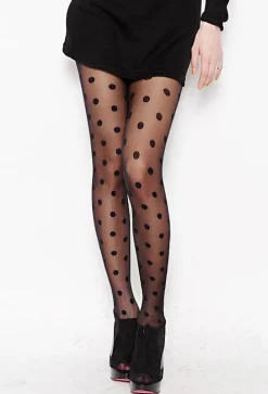 Strümpfe Black Dots